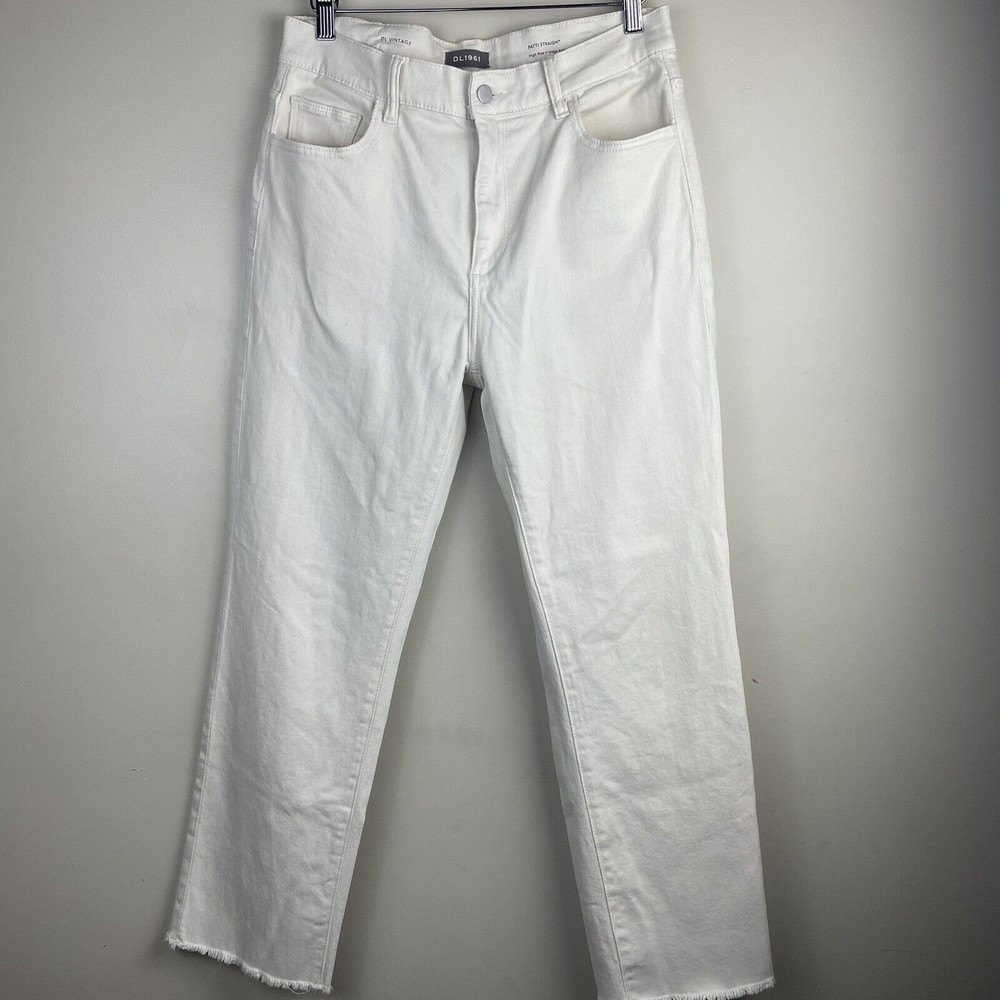 DL1961 Women's Straight Leg Jeans - White
